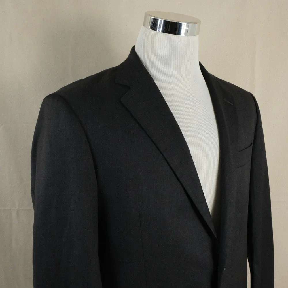 Brooks Brothers 42S Madison Sport Coat Estrato Wool Charcoal Two Button Vented